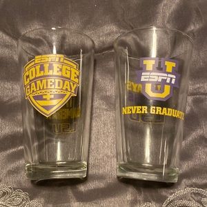 ESPN Gameday LSU Pint Glasses Set of Two